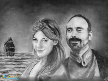 Рисунок Хюррем Султан и Султана Сулеймана