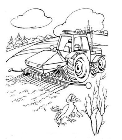 Картина уборка урожая