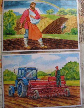 Рисование уборка хлеба с дошкольниками