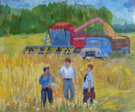 Раскраска уборка хлеба