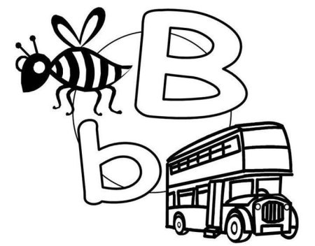 Английский алфавит для раскрашивания буквы