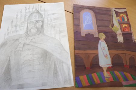 Александр Невский рисунок 3 класс