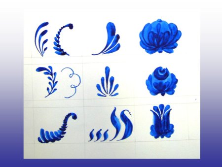 Техника гжельской росписи