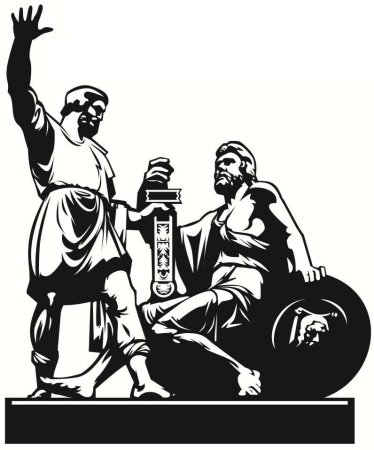 Минин и Пожарский вектор