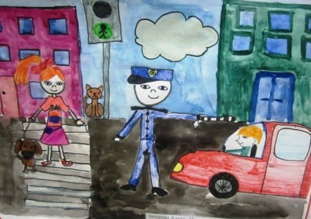 Светофор мультяшный