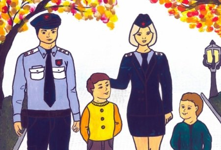 Полиция рисунок для детей