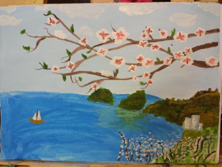 Рисование на тему Крымская Весна