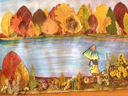 Аппликация на тему дары осени