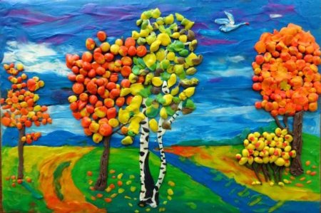 Поделка осенний город