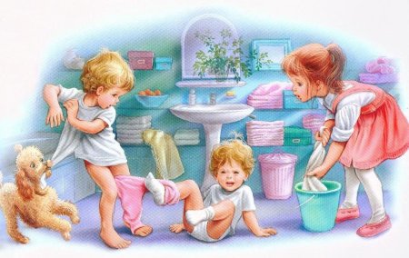 Уборка на прозрачном фоне