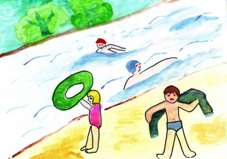 Рисование летние каникулы