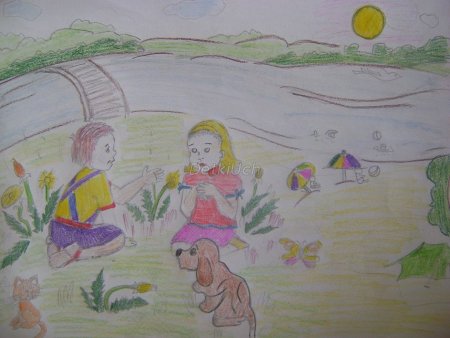 Летние каникулы рисунок