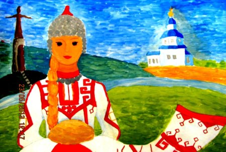 Рисунок на тему моя Чувашия