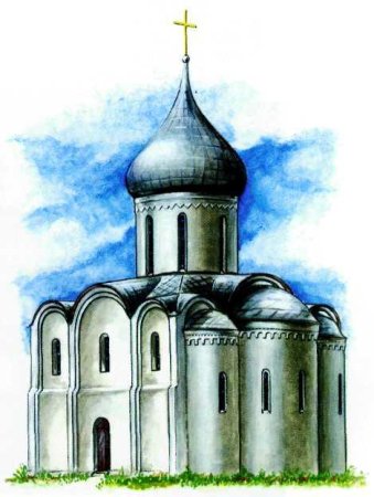 Зарисовка храма или общественного здания