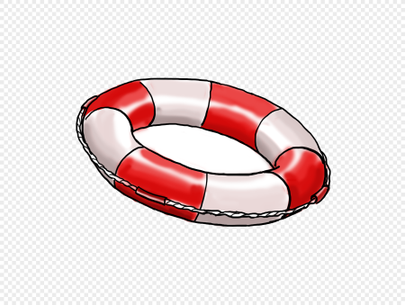 Спасательный круг на прозрачном фоне