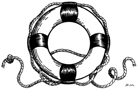 Рисование на тему спасательный круг