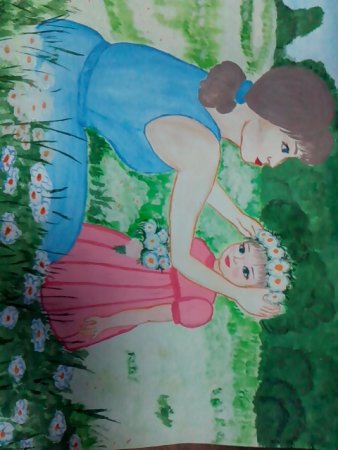 Рисунок на тему любимая мама
