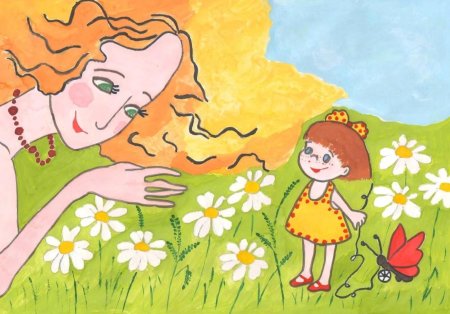 Рисунок на тему день матери