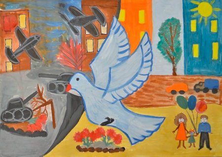 Рисунок на тему мир без войны