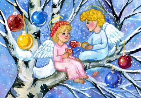 Рисование на тему новый год