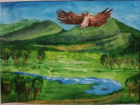 Рисунок на тему Дагестан мой край родной
