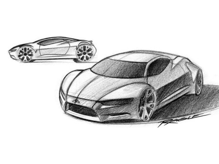 Эскиз автомобиля