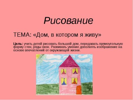 Рисование тема дом в котором ты живешь