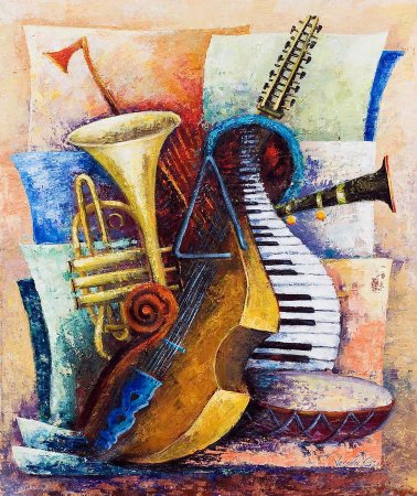 Композиция из музыкальных инструментов