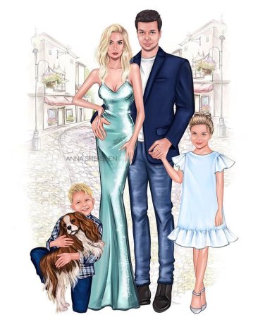 Арт Анастасии Касьяновой семья