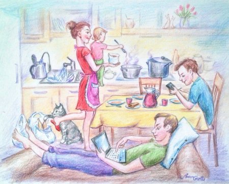 Рисунок моя семья крепость