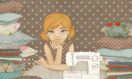 Швея иллюстрация