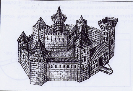 Средневековый романский замок схема