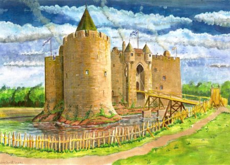 Палисад в средневековом замке