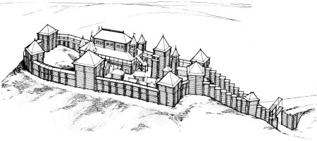 Древнерусская крепость Любеч реконструкция