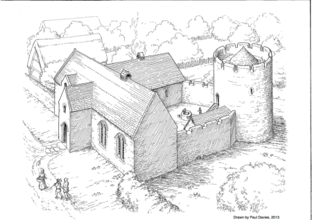 Средневековые здания рисунок