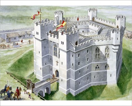 Средневековый Рыцарский замок донжон