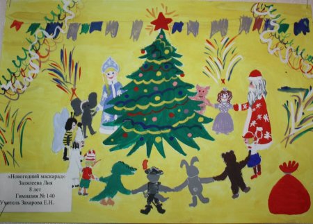 Рисование с детьми новый год маскарад