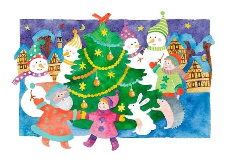 Рисование новогодний карнавал