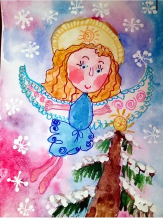 Рождество рисунок на конкурс