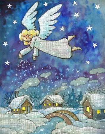 Ангел детский рисунок