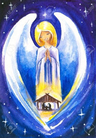 Рисунок на тему Рождество