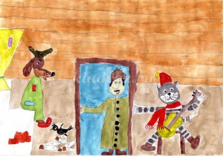 Простоквашино детские рисунки