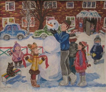 Новогодняя сюжетная композиция