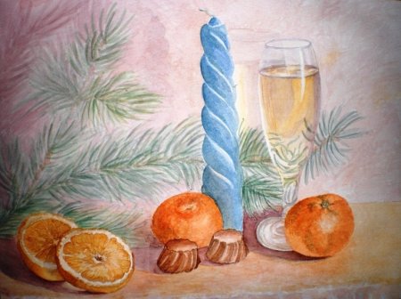 Новогодний натюрморт простой