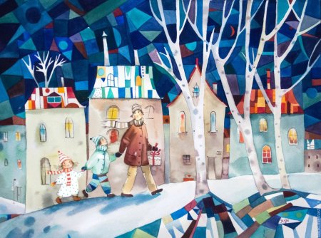 Картины Ruth Sanderson Рождество