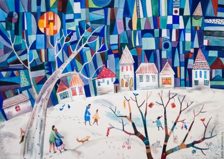 Новогодние рисунки карандашом