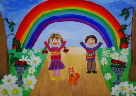 Лето в лагере рисунок