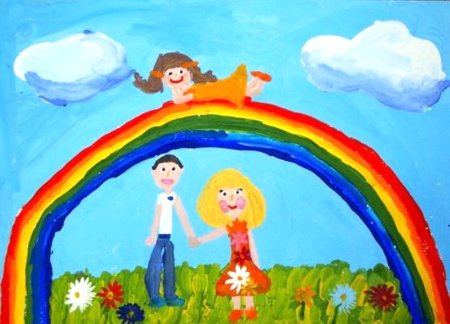 Рисование на тему Радуга