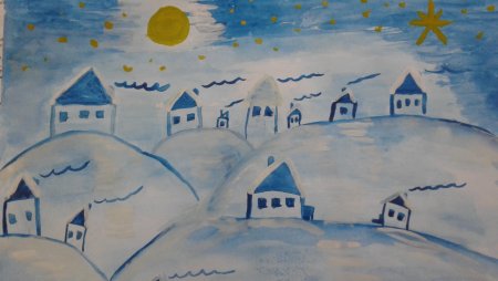 Рисование на зимнюю тему