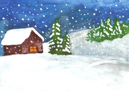 Зимний пейзаж в садик